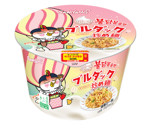 クリームカルボブルダック炒め麺BIGカップ　120g