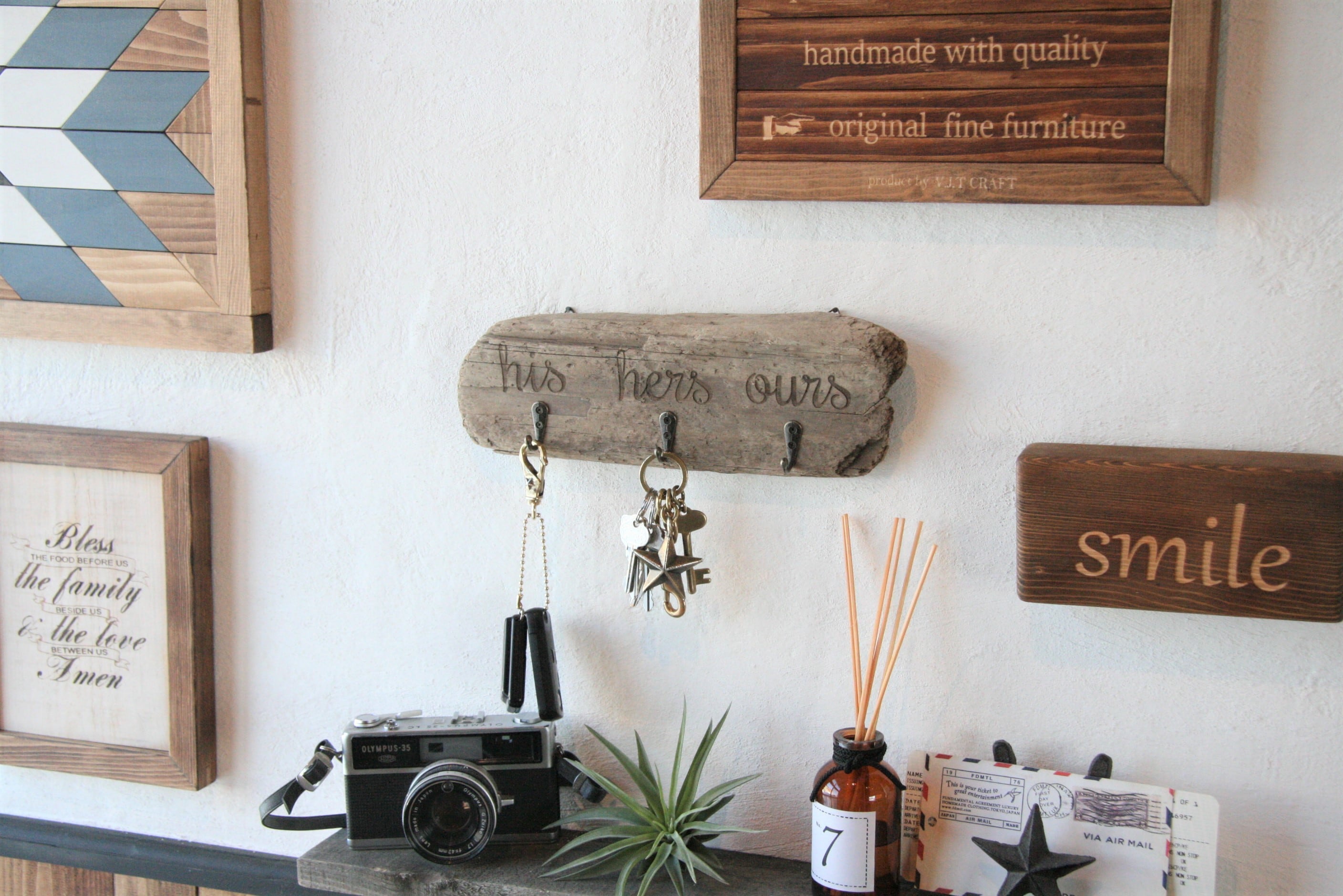 流木 キーハンガー#01