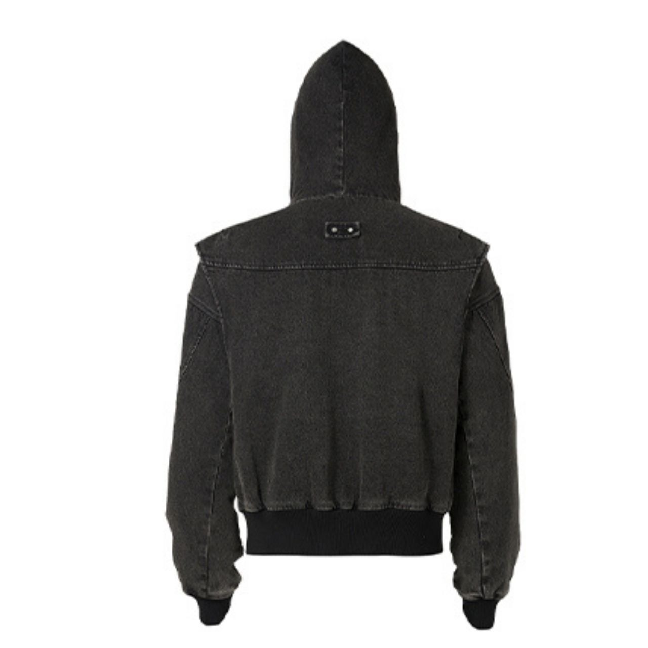 フェイクファーライナーキャンバスウォッシュドブルゾン　1033