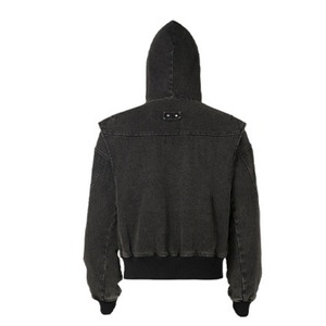 フェイクファーライナーキャンバスウォッシュドブルゾン　1033