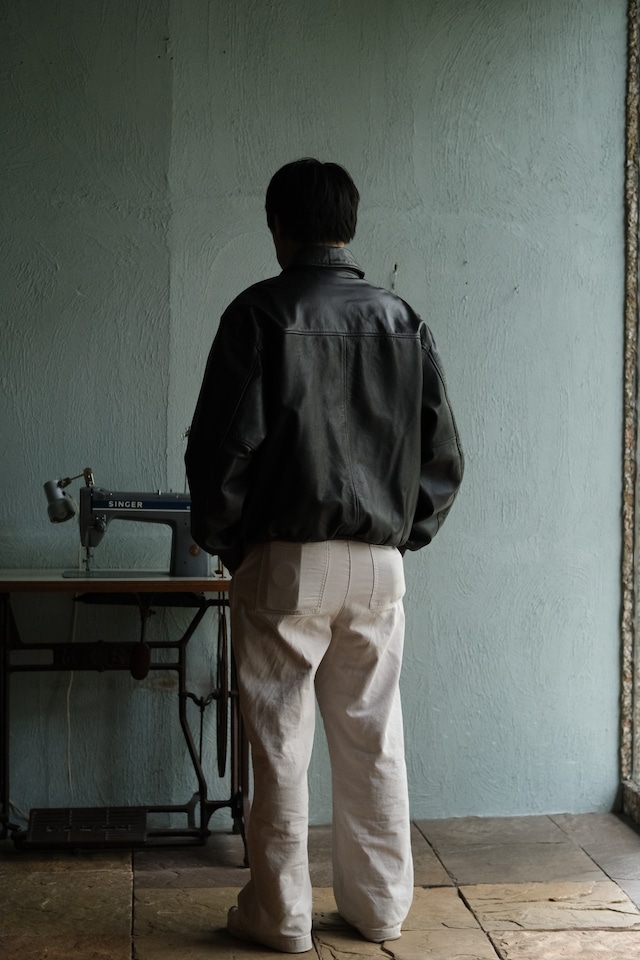 90's "L.L.BEAN" A-2 type leather jacket