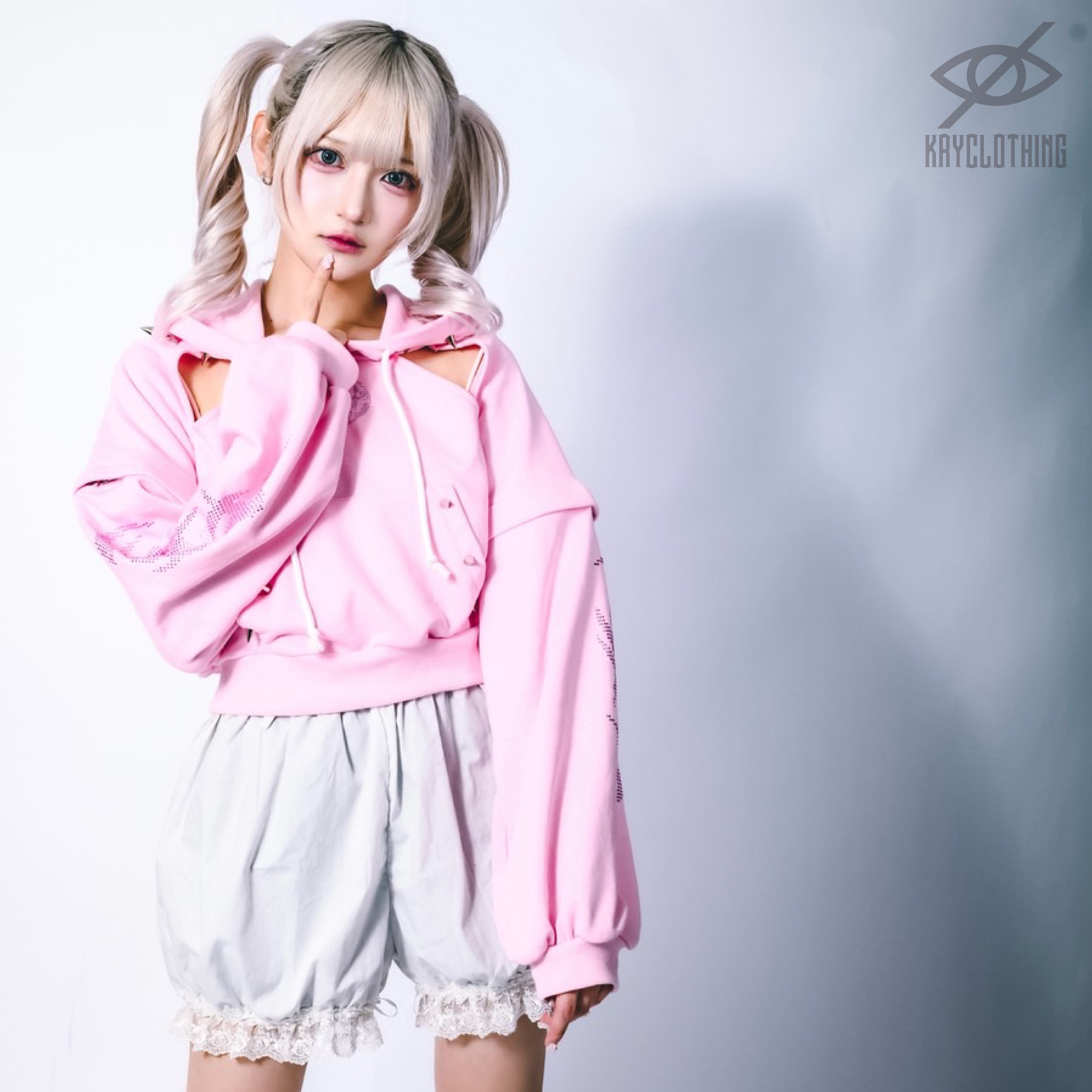 KRY clothing ケリー GYUL2 黒×ピンク セットアップ