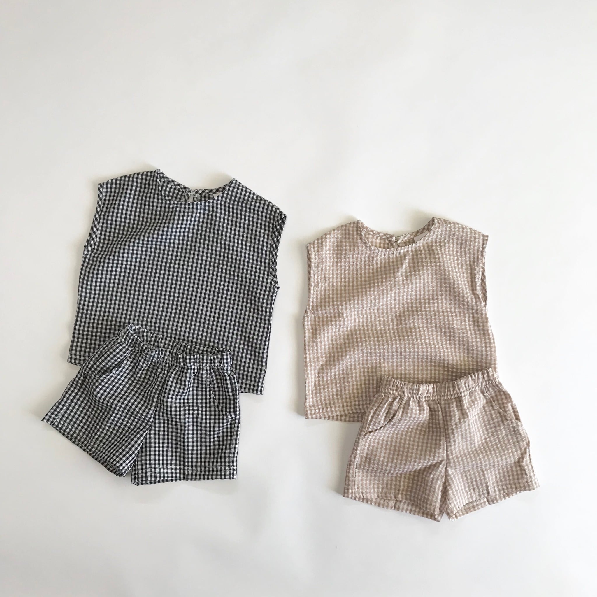 ギンガムセットアップ