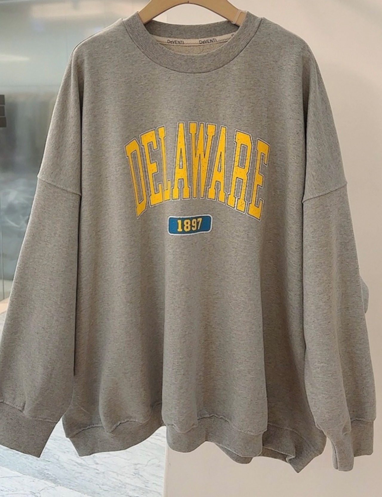 【25ss】Over-fit Dela Sweat Tops_ 3colors