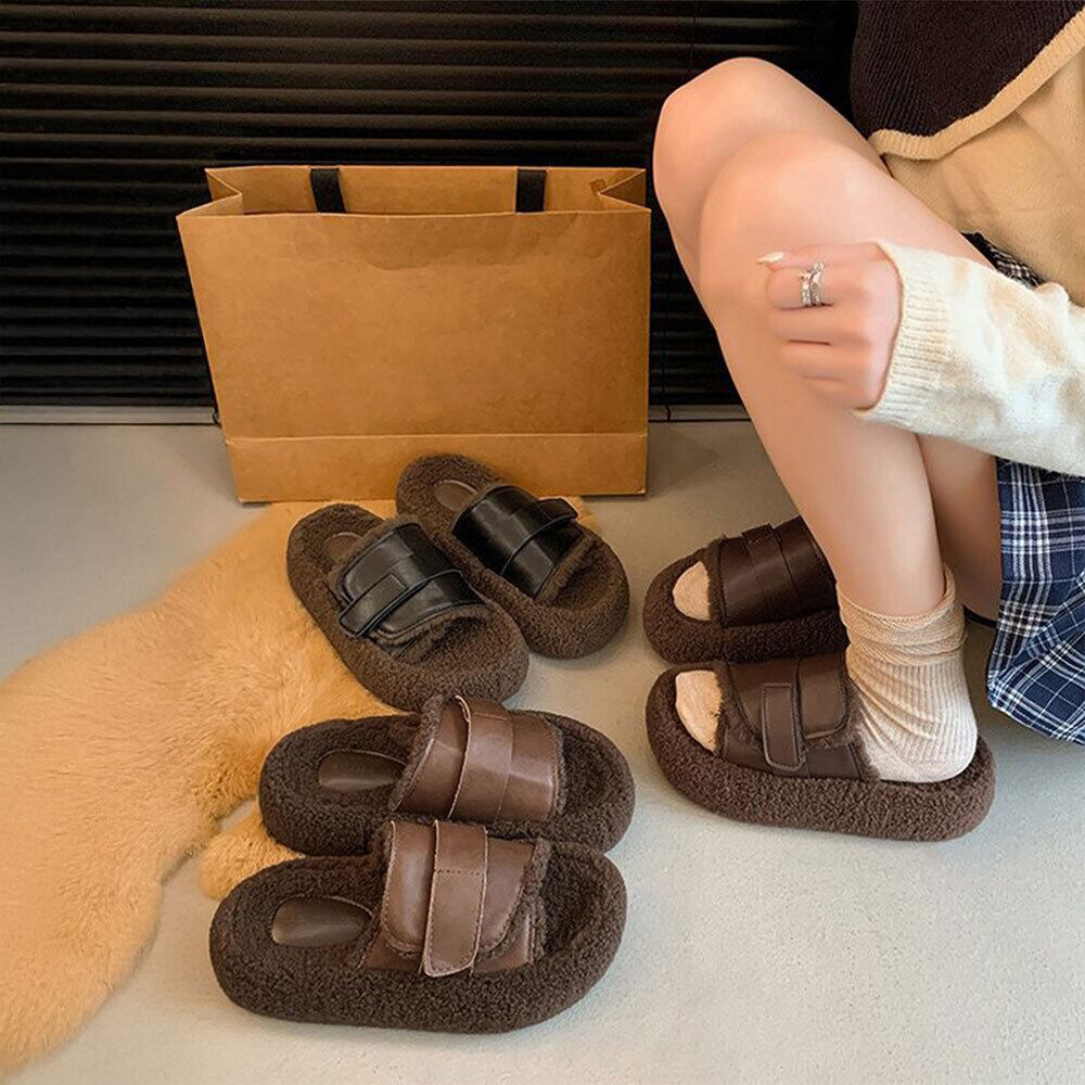 ボア サンダル ふわふわ もこもこ レディース 秋冬 韓国 暖かい 防寒 ファー スリッパ 履きやすい ルームシューズ 大人 かわいい おしゃれ 疲れにくい フェイクファー 大人可愛い 大人女子
