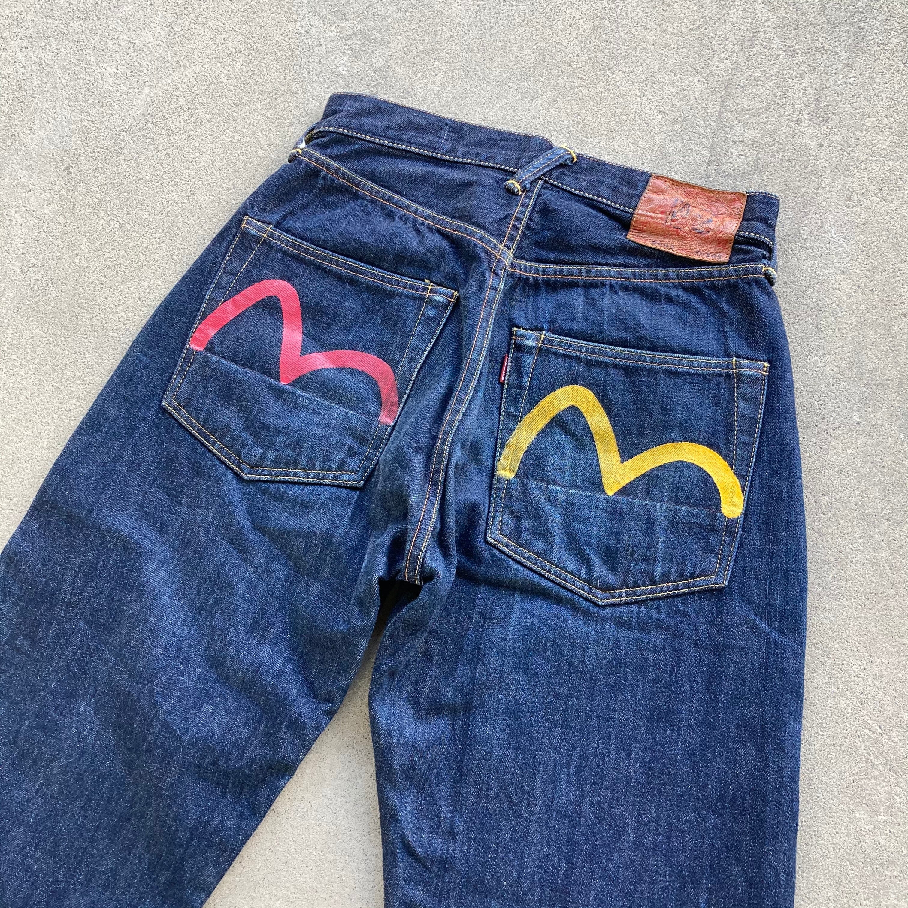 EVISU エヴィス Lot2002 No.2 カモメペンキ デニムパンツ ジーンズ 30