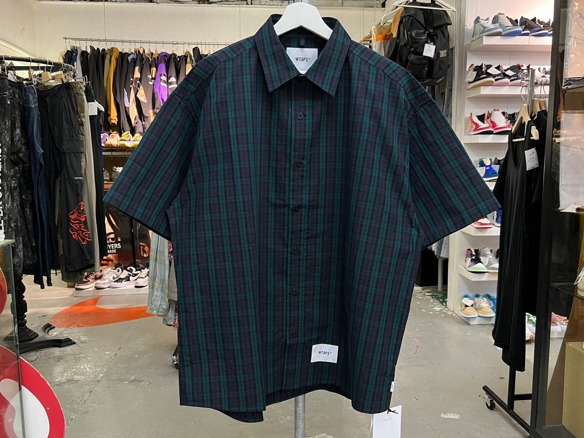 WTAPS 22SS LP SS SHIRT LICO DUMP TEXTILE GREEN 03 146198 | BRAND ...