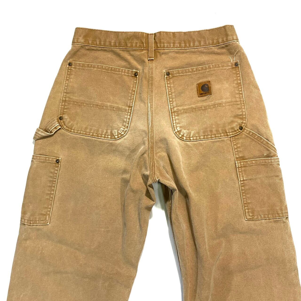 USA製 Carhartt カーハート ダブルニー ダック地ワークパンツ 