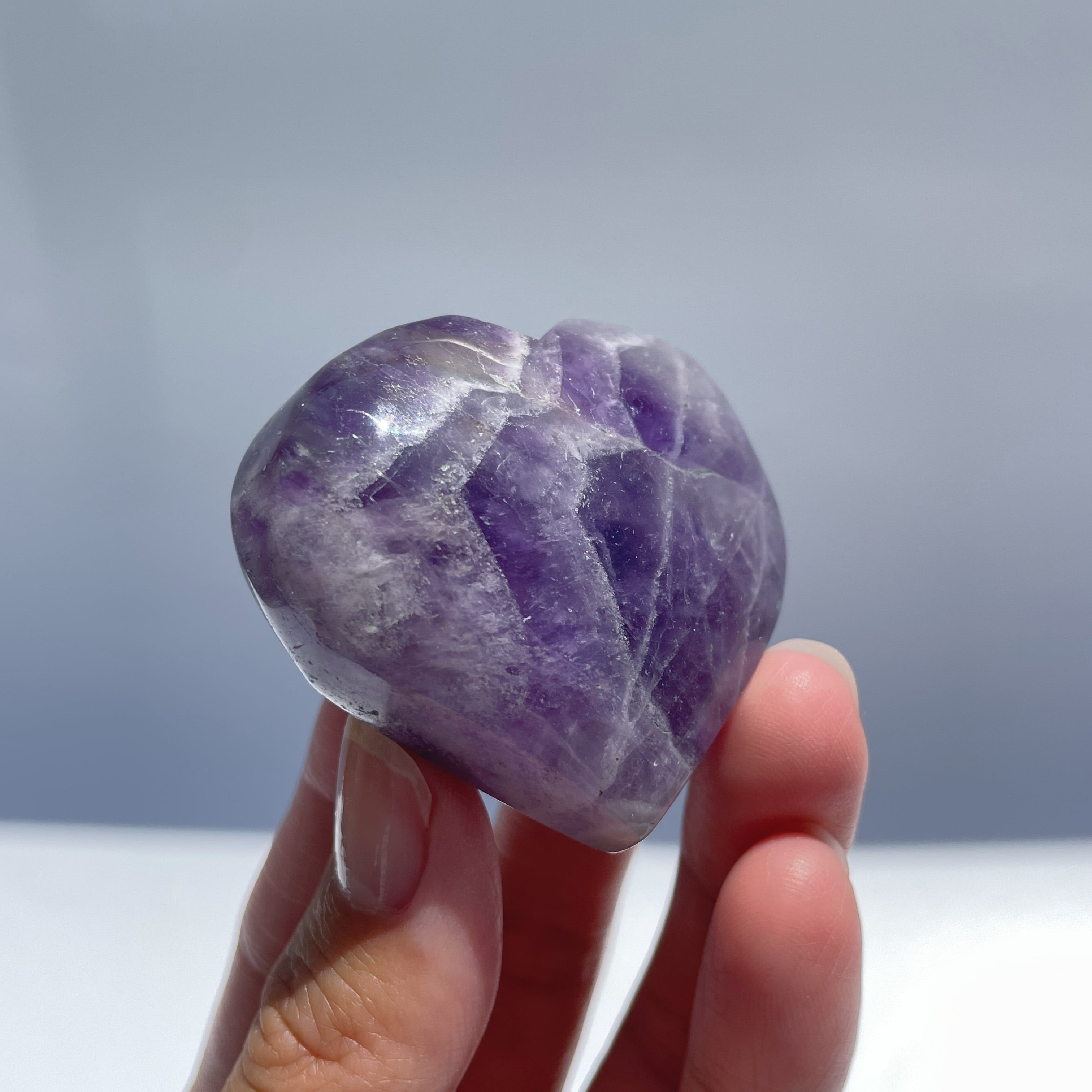ドリームアメジスト ハート型21◇ Dream Amethyst ◇天然石・鉱物