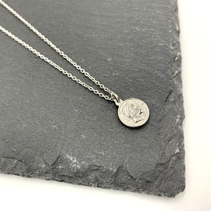 ステンレスリバーシブルプチコインネックレス