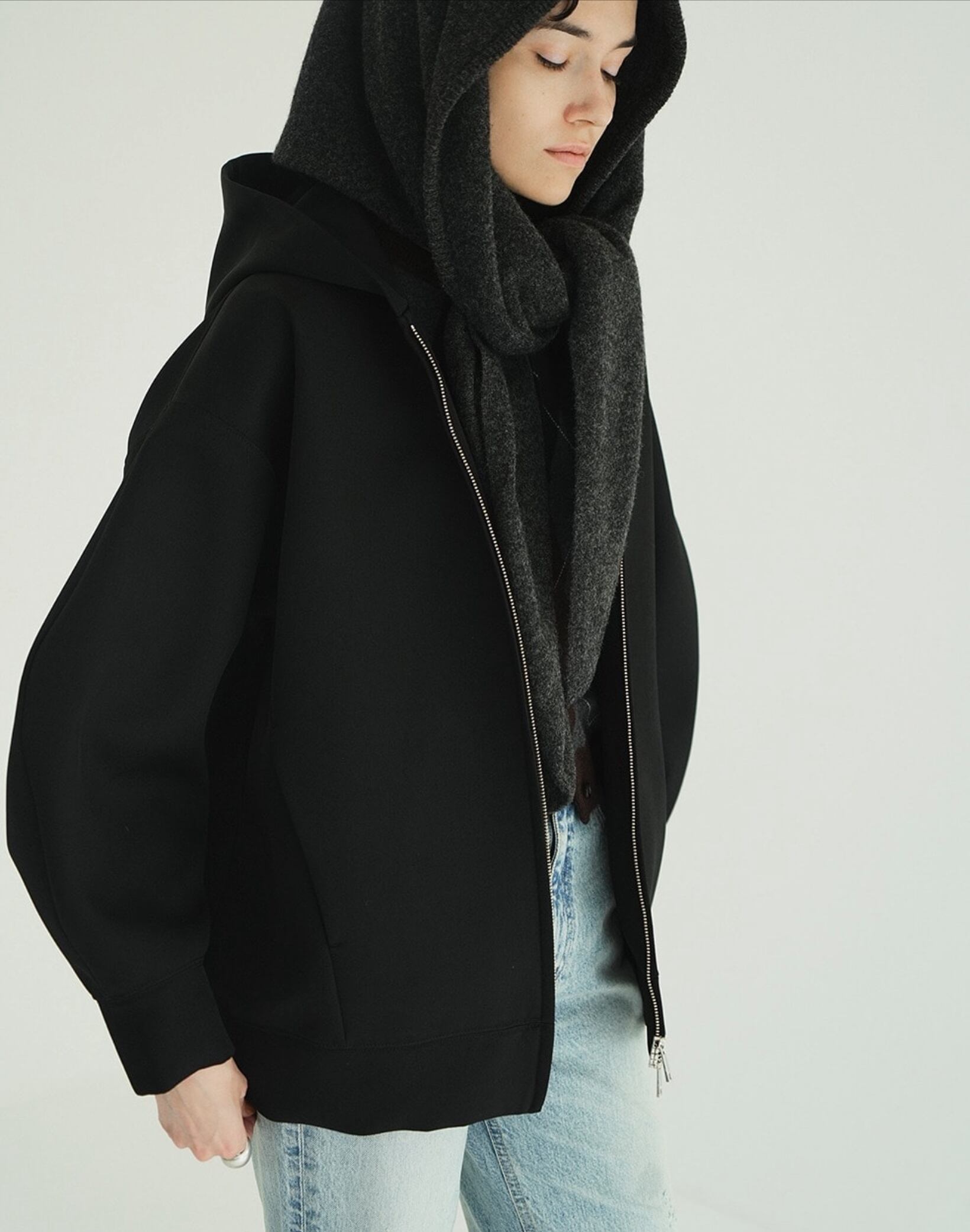 トップス [CLANE] CONSTRUCTIVE BONDING HOODIE CONSTRUCTIVE BONDING HOODIE｜OUTER(アウター)｜CLANE OFFICIAL