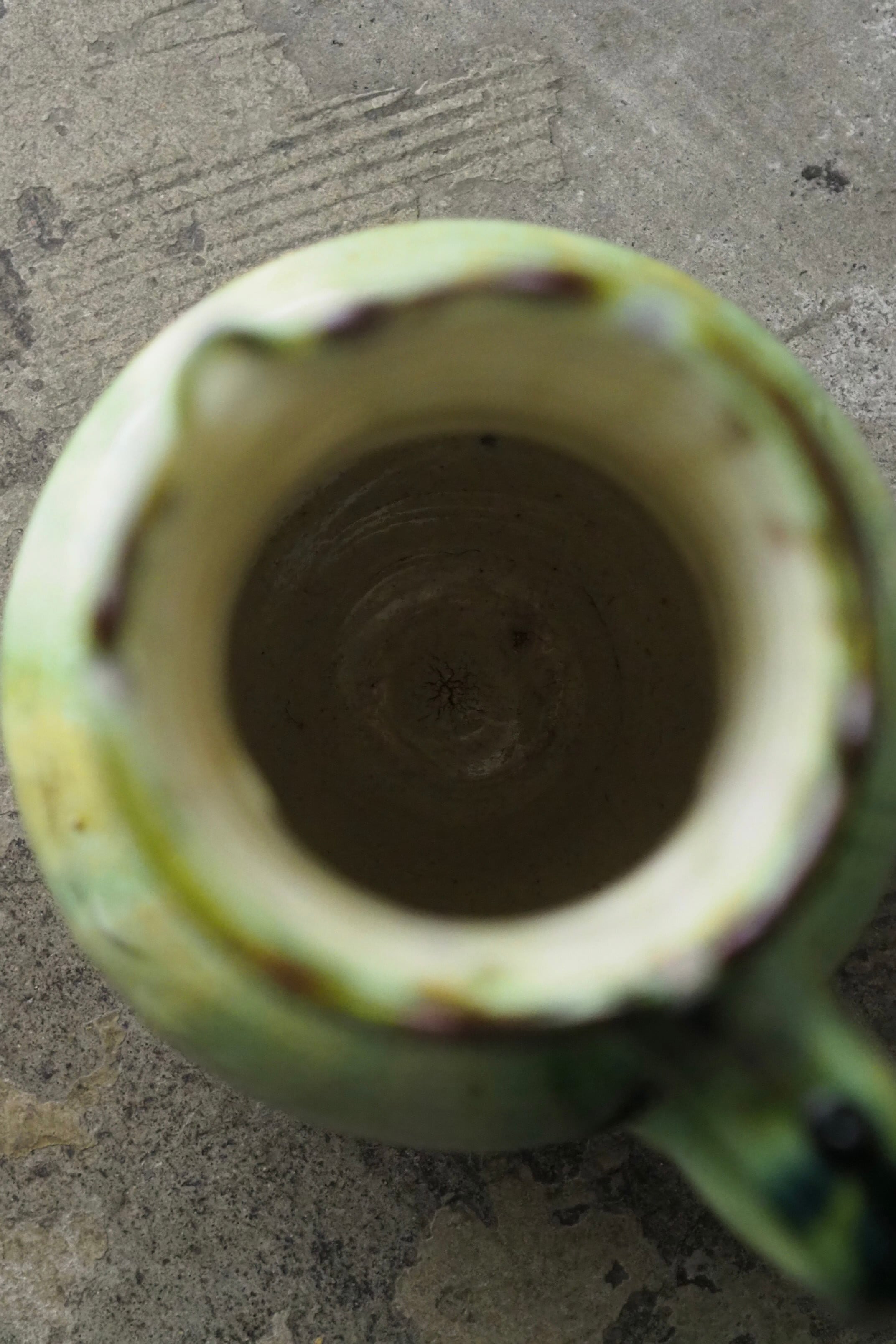 緑釉の水差し-antique pottery pitcher | アンティーク.ヴィンテージ