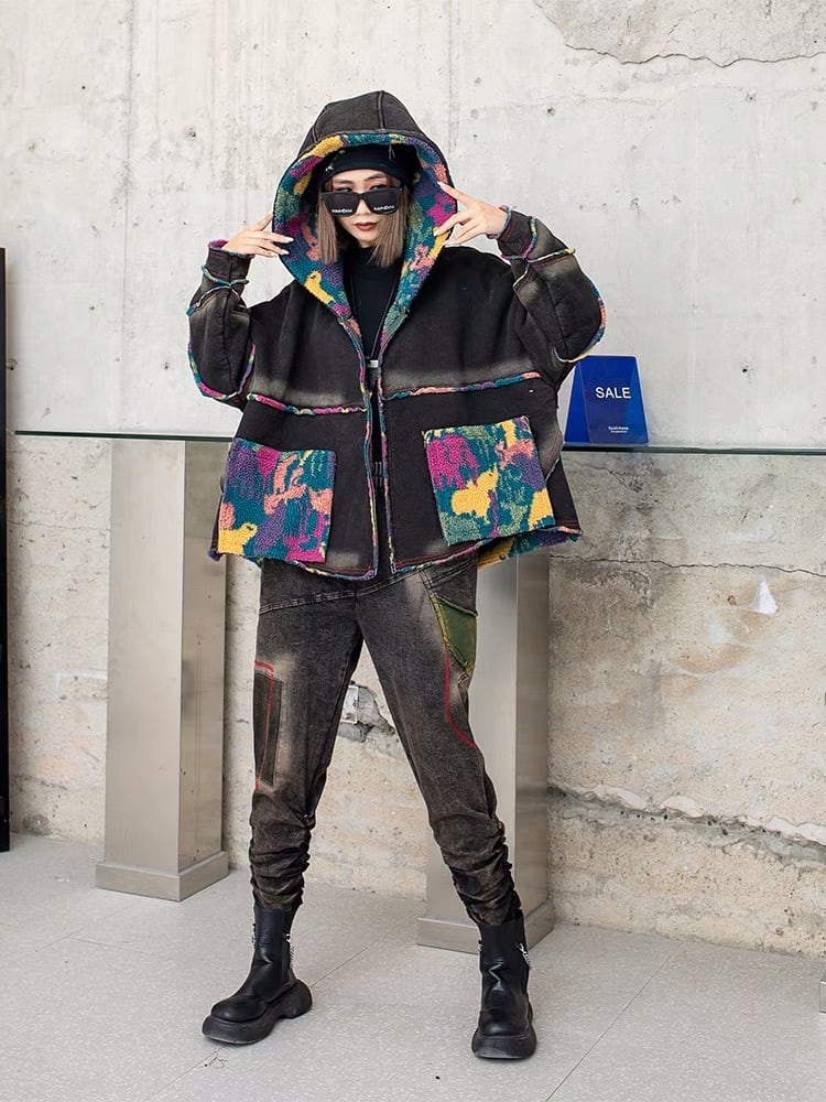 ジャケット カラフル カーキ ジャンパー ブルゾン セーター 姫 可愛い