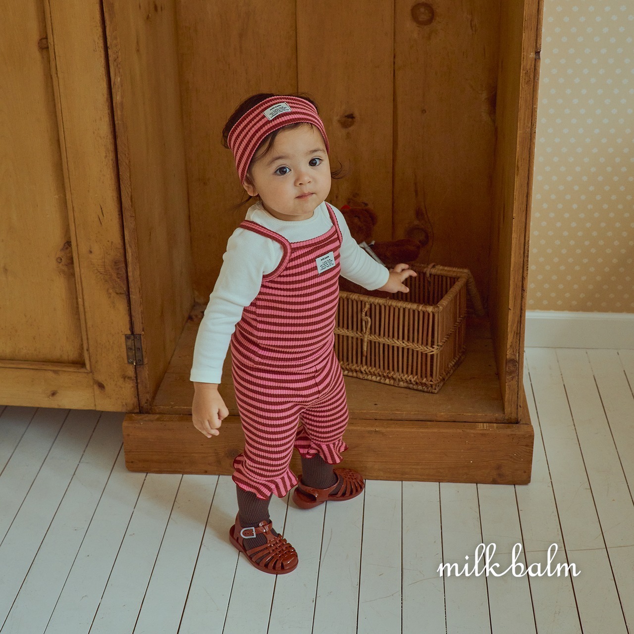 韓国子供服 / 26Autumn / Milkbalm / ロリポップフリルパンツ / 女子服 / キッズ服 / 秋服 *XS~XL*