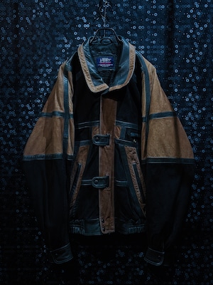 "TRADITIONAL LIBERTY Classic & Sportswear" color pattern leather flight jacket