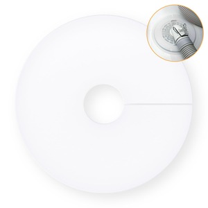 【数量限り】[ECO PLUS] 排水口カバー シリコン製 洗濯機排水口用 16×16cm 厚さ1.5mm 内径約3.5cm 防臭・防虫・自粘性・簡単装着・接着剤不要 洗濯機・キッチン・風呂・洗面所対応 （1個入）