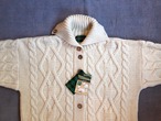 Dead Stock ENGLAND製 Aran Knit Cardigan 