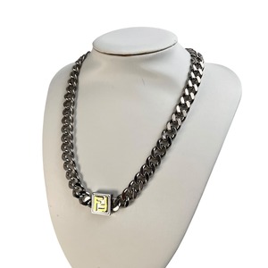 FENDI フェンディ FFロゴ　喜平チェーン ネックレス シルバー A-13107