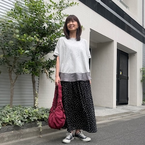 裾シアー ドルマンカットソー
