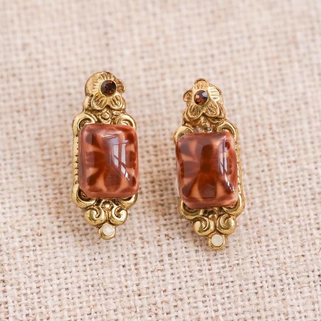 Valentine's Day Marche: Satellite romantic post earrings