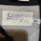 90s USA製 RAIDERS レイダース サテンスタジャン 裏キルティング ブラック XXL