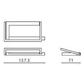 ウエスト トイレットペーパーホルダー WEST 3rd zero 44M-N0002-SHC シルバーヘアライン