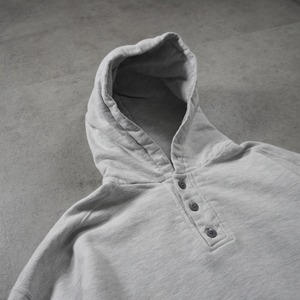 90s L.L.Bean × Russell Athletic henry neck hoodie gray XL 古着