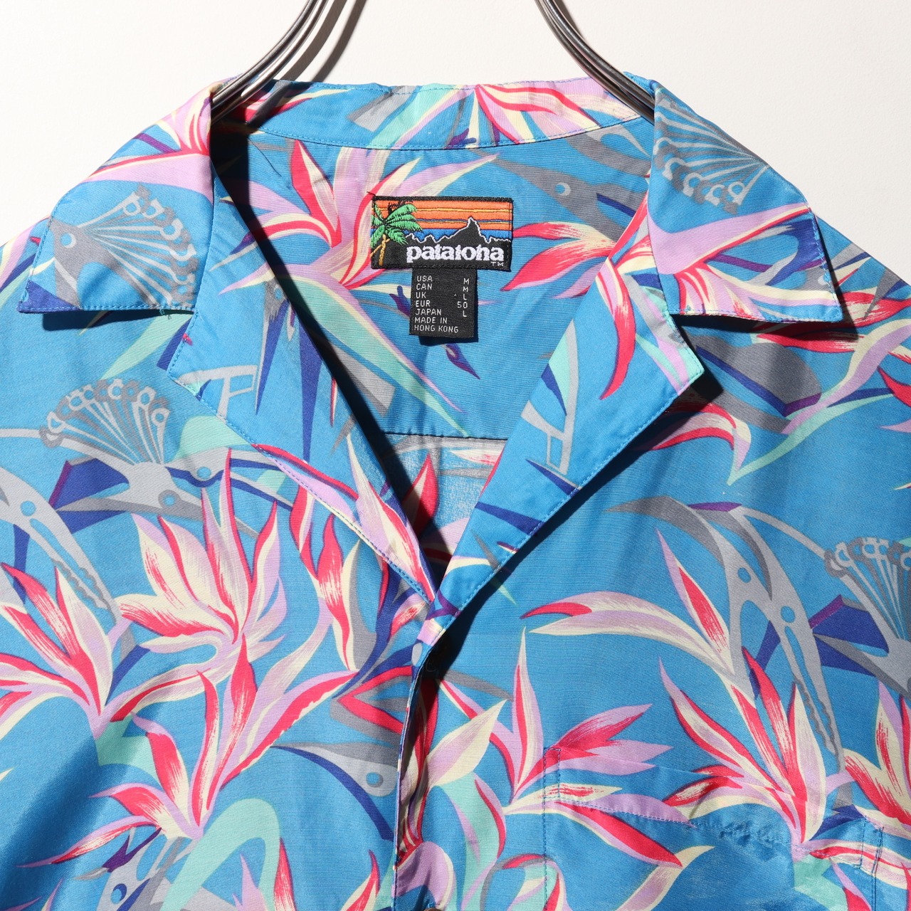 美品 M 87年 極楽鳥花 patagonia パタロハ パタゴニア アロハシャツ bird of paradise