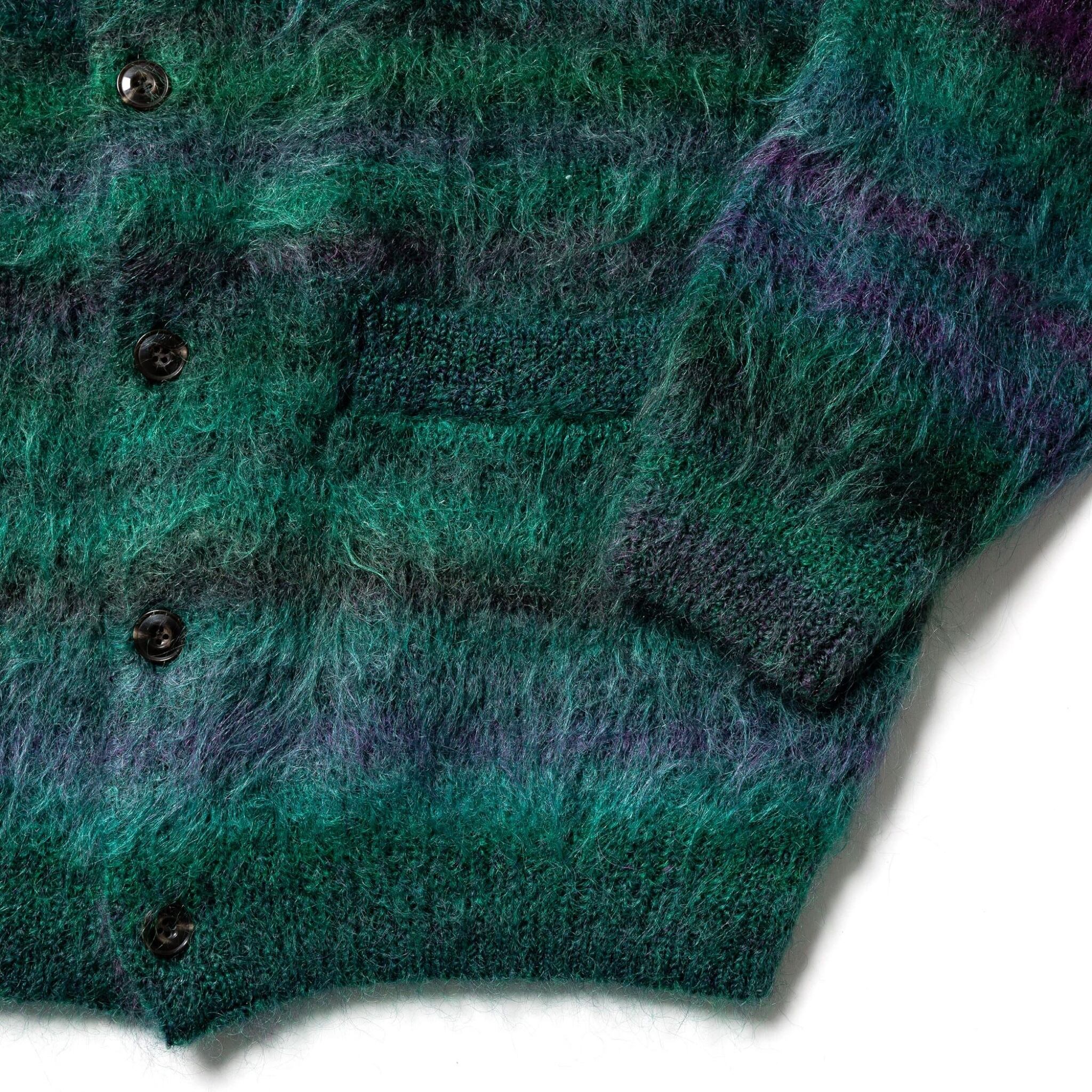 F-LAGSTUF-F】MOHAIR CARDIGAN (GREEN) | HEIGHTS Online Store