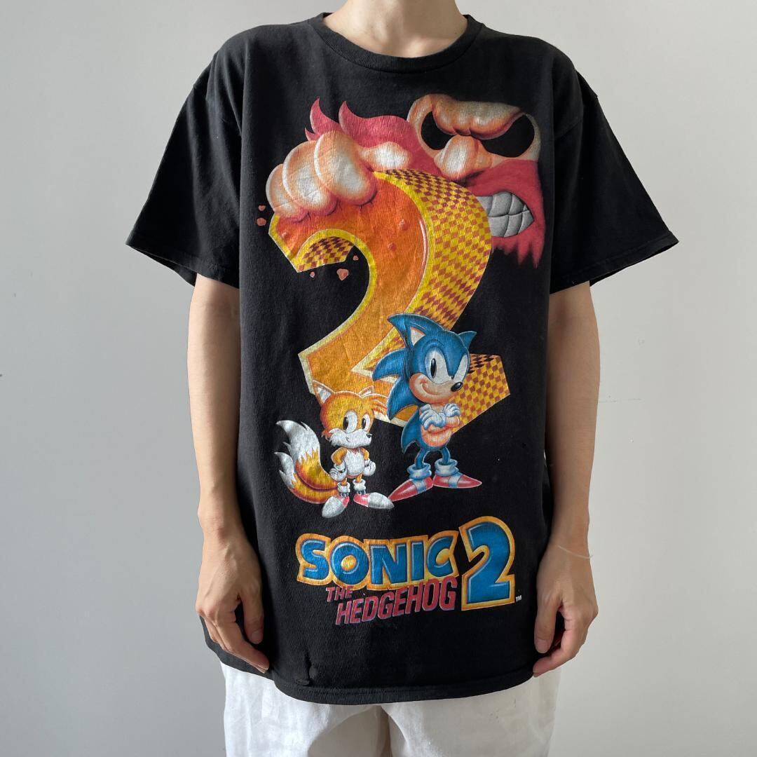 公式 00s SONIC THE HEDGEHOG ソニックTシャツ キャラT（GF666 T