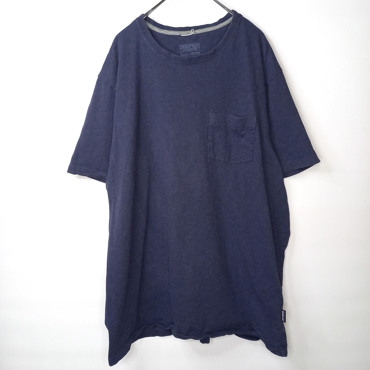 パタゴニア　デイリー　ポケットTシャツ　半袖　無地　ネイビー