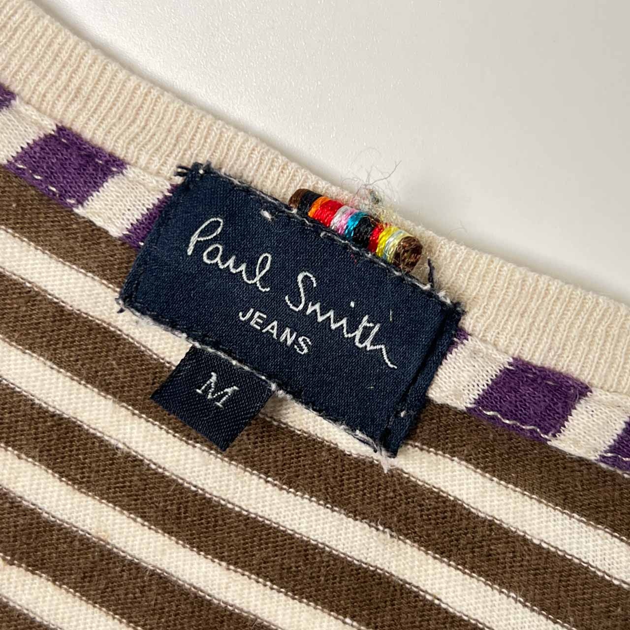 Paul Smith ポール・スミス ボーダー 半袖 Tシャツ M/ベージュ系 メンズ