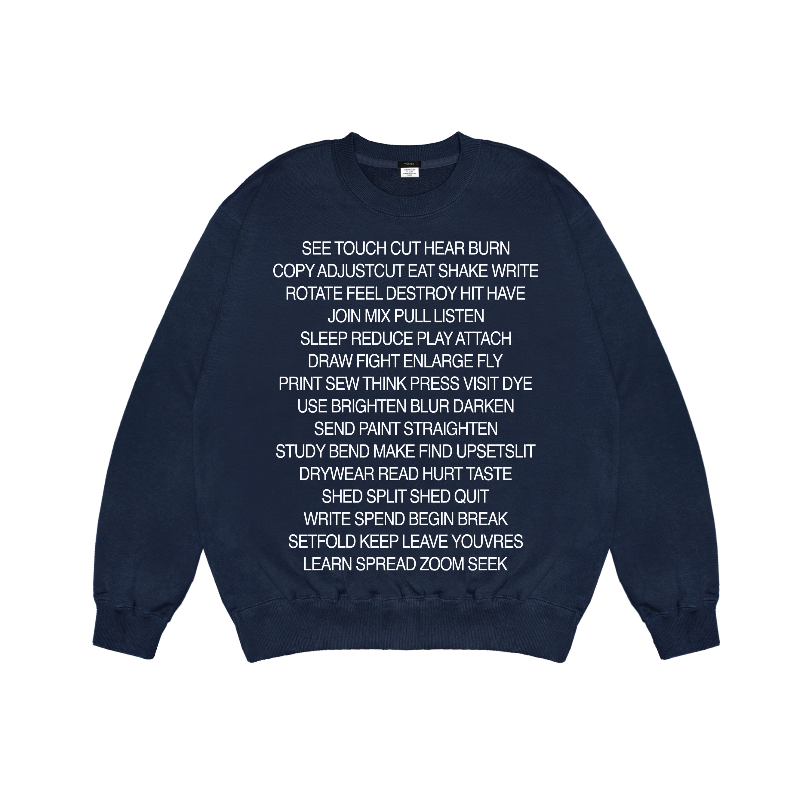 【Sweat】Word crewneck sweat