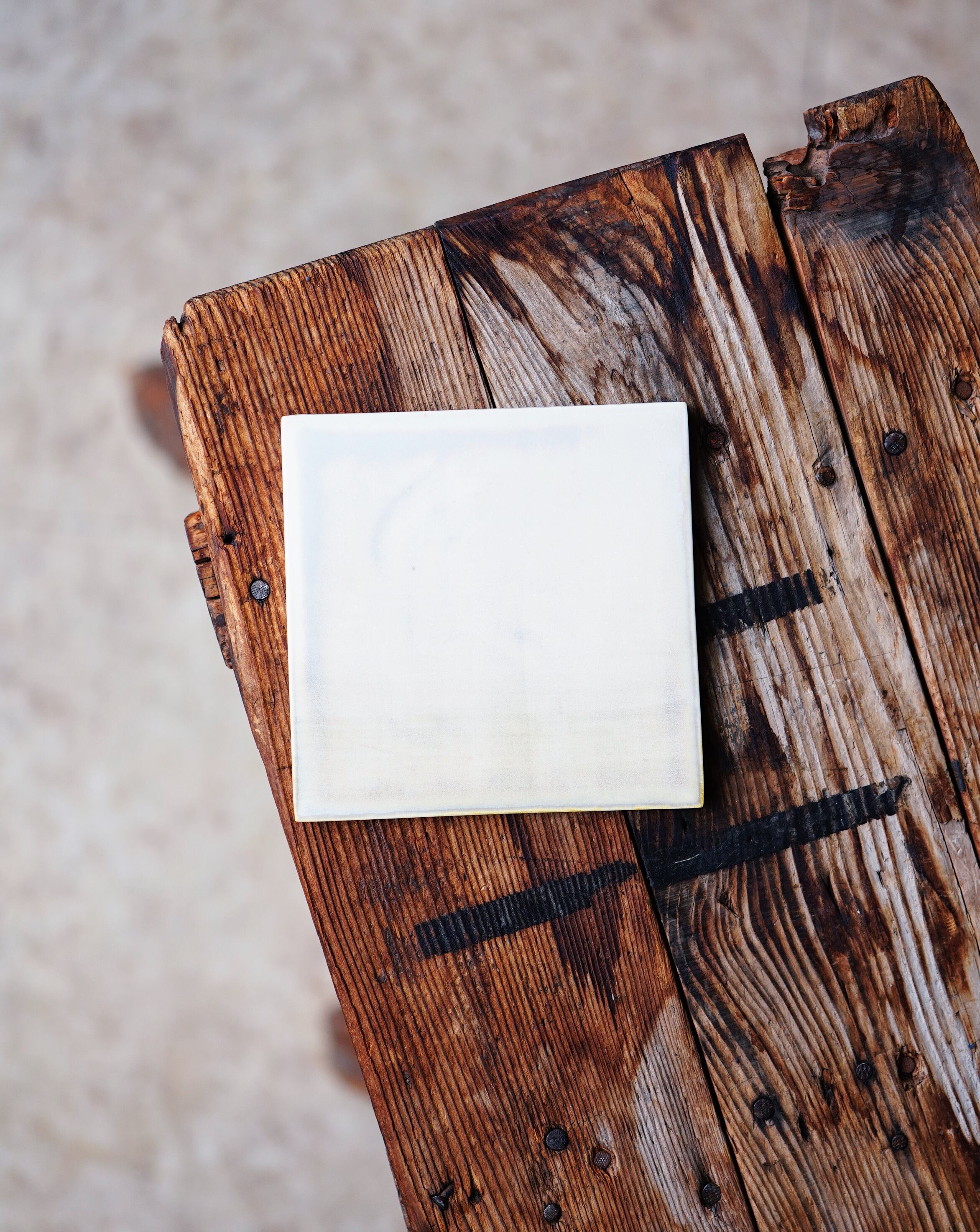 角板皿 -GREEN- / 安藤夕紀子