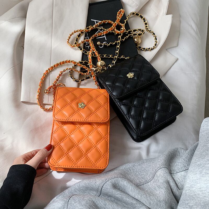 サマーレッドチェーン 夏物 スクウェア 手作りハンドバック90419296322