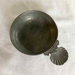 錫のタストヴァン　ワインテイスティングトレー　ピューター（shell） 11TWl37