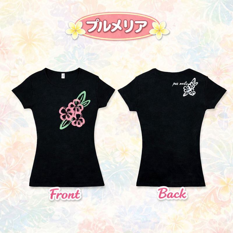 ハワイアンTシャツ 「プルメリア」 半袖 レディース カジュアル ハワイ