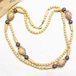 木製のビーズのロングネックレス　ヴィンテージアクセサリーのセール通販　11447N