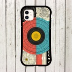 受注生産 iPhoneケース 赤青円盤のレトロ天体図｜星図アート STAR008B