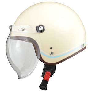 【公式】NOVIA　レディースジェットヘルメット　ラインアイボリー