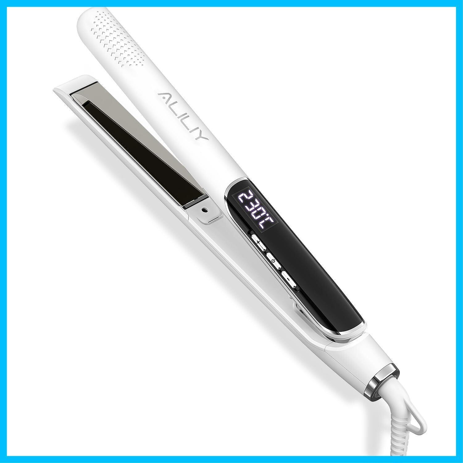 新品送料無料 正規品TIMEチタンプレートストレートアンドカールアイロン Amazon | Aliliy ヘアアイロン 40mmプレート チタンヘアアイロン ヘア