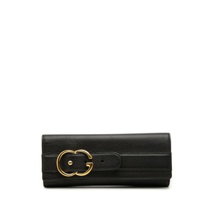 グッチ GGバックル クラッチバッグ セカンドバッグ 269964 ブラック レザー レディース GUCCI 【中古】