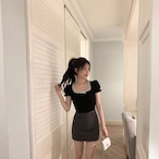 Square-Neck Off-Shoulder Top