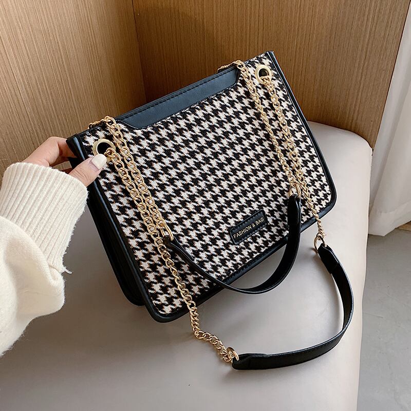 チェーン レッド メッセンジャーバッグ 手作りハンドバック58374448509