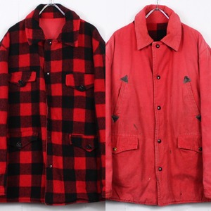 【Caka act2】"Reversible" Buffalo Check × Duck Vintage Loose Jacket