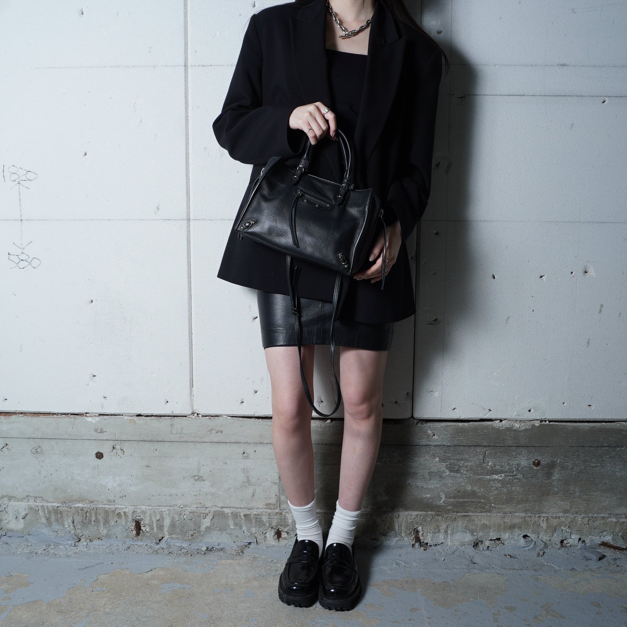 BALENCIAGA】バレンシアガ ペーパーミニレザー 2WAYショルダーバッグ