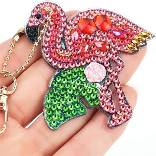 キーホルダー 制作キット ダイヤモンドアート ダイヤモンド刺繍