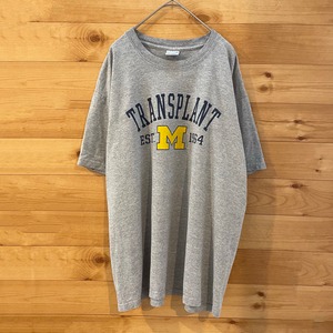 【PERRIN】カレッジ ミシガン大学 アーチロゴ Tシャツ University of Michigan Lサイズ US古着 アメリカ古着