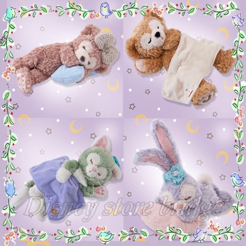 ぬいぐるみ 4体セット ダッフィーのスウィート・ドリームス 2019 東京 ディズニー シー 限定 ダッフィー＆フレンズ 睡眠 お昼寝 キャラクター 寝てる ふわふわ