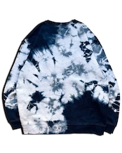 【セットアップ可】藍染めタイダイトレーナー 水たまり